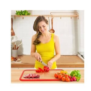 New Tempered Glass Cutting Board Red 13 x 18